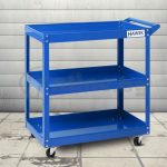 Количка за Инструменти HAWEK с 3 Етажа етажерки рафта ръчна - Image 3