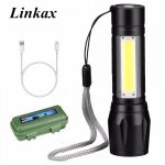 LED Джобен фенер с 3 режима , презареждаем, с USB кабел - Image 9