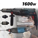 Пробивна Бормашина KRAFTROYAL 1600W перфоратор къртач пробиване и къртене