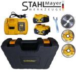 Акумулаторен Ъглошлайф 36V 8,0AH 125mm с ПОДАРЪК 3 броя диск за дърво - Image 4
