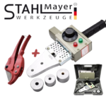 Поялник за Полипропилен PP-R Ф20-32мм Лепачка за ППР ТРЪБИ STAHLMAYER 900W + Ножица за рязане
