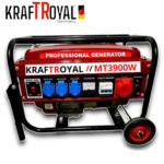 Генератор за Ток 4.5кW KRAFT ROYAL Четиритактов Агрегат Монофазен с Колела
