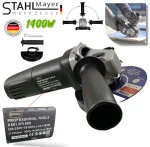 Електрически Ъглошлайф STAHLMAYER 125мм 1400W + Приставка за Шлайф Кастрачка Резачка за Дърва флекс - Image 2