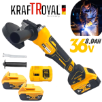 Акумулаторен Ъглошлайф KRAFTROYAL 2 батерии 36V Безжичен Флекс
