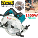 Ръчен Електрически Циркуляр WERSTIL 1200W диск 185мм