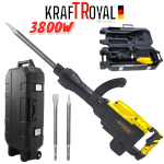 Немски Професионален Къртач 3800W 65J KRAFT ROYAL в куфар с колела