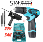 Акумулаторен Винтоверт Двускоростен + Адаптер Зеге Приставка 24V 3,0AH STAHLMAYER