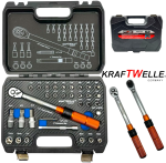 Немски Динамометричен Ключ 1/4" 5-25Nm 32 части KRAFTWELLE Germany