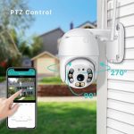 Водоустойчива Камера ICSEE за Външен Монтаж с 2 антени Смарт  Full HD 1080p WiFi Камера За Наблюдение, Нощно Виждане и Двупосочна Аудио Връзка - Image 2