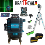 4D Лазерен Нивелир с 16 линии KRAFTROYAL 4Д със сензор индикация на батерия + тринога - Image 2