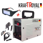 Инверторен Електрожен 350А KraftRoyal + Соларни Очила дисплей IGBT Заваръчна Техника 350A
