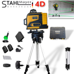 4Д Лазерен Нивелир STAHLMAYER 4D с 16 Линии + стойка тринога 5V 6Ah