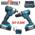 2в1 Акумулаторен Импакт и Винтоверт Безжичен 36V 8,0AH Kraft