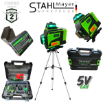 4Д Лазерен Нивелир с 16 Линий STAHLMAYER 5V 6AH 4 Лазера Модел 2025 - Image 3