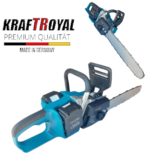 Акумулаторна Резачка за Дърва 36V KRAFT ROYAL 36V 10,0AH 40см шина 2х Батерии 2х Закалени Вериги - Image 2