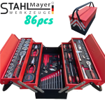 Метален Куфар Кутия с Инструменти 86 части STAHLМAYER