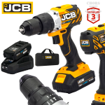 Акумулаторен Безчетков Винтоверт Ударно Пробивен JCB 18BLCD 2XB-E 65Nm 18V 2.0Ah Бормашина с батерия и зарядно