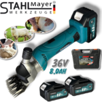 Акумулаторна Машинка за Овце Подстригване на Животни и др. STAHLMAYER 36V 8.0AH 2 Батерии Куфар Машина за Стригане с регулиране на оборотите
