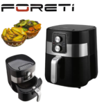 Фритюрник с Горещ Въздух FORETI Air Fryer AF350 0-200ºC 1300W Таймер Автоматично Изключване