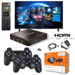 Конзола с Игри M8 Pro TV Game Box 4K HDMI 2.4G с Два Джойстика и дистанционно над 33 000 игри