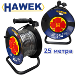 Удължител на Макара с Кабел HAWEK 25 метра