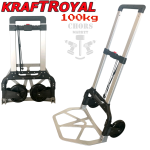 Транспортна Сгъваема Количка до 60кг и до 100кг KRAFTROYAL - Image 3