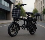 Електрически Велосипед Скутер Голям до 60км пробег BK10 Черен 48V литиева батерия 25км/ч - Image 2