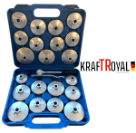 Комплект алуминиеви чашки за маслен филтър 23 части KRAFTROYAL - Image 2