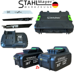 Саблен Трион Акумулаторен STAHLMAYER  36V 8.0AH за Метал Желязко Дърво Пласмата Месо Кости и др. с 2 батерии Безжичен Прав Трион за Рязане - Image 3