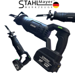 Саблен Трион Акумулаторен STAHLMAYER  36V 8.0AH за Метал Желязко Дърво Пласмата Месо Кости и др. с 2 батерии Безжичен Прав Трион за Рязане - Image 2