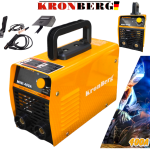 Инверторен Електрожен с Дисплей 400А  KRONBERG IGBN INVERTER до 5мм Заваряване Апарат Заваръчен + МАСКА ЧУКЧЕТА И ЧЕТКИ КОМПЛЕКТ 2026г.