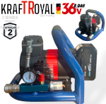 Професионален Компресор за Гуми Акумулаторен 36V 8,0AH KRAFTROYAL Универсален с 2 батерии - Image 2