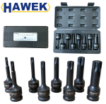 УДАРНИ БИТОВЕ КОМПЛЕКТ 1/2 – ТОРКС 8 ЧАСТИ HAWEK HW-2050