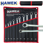 Удължени Ключове Прави Лули с Тресчотка 8-19мм HAWEK 51022RW