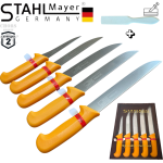 Комплект Професионални Месарски Ножове 5 броя STAHLMAYER Exclusive + Подарък