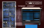 Количка с Инструменти STAHLMAYER JUMBO XXL 501 части Професионален Шкаф с Инструменти 12 чекмеджета - Image 2