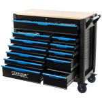 Количка с Инструменти STAHLMAYER JUMBO XXL 501 части Професионален Шкаф с Инструменти 12 чекмеджета - Image 3