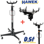 КРИК ЗА СКОРОСТНИ КУТИИ 0.5 ТОНА  + АДАПТЕР  111–195см HAWEK
