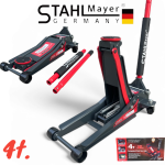 Нископрофилен Крик 4 тона Крокодил STAHLMAYER - XL  83-505мм с 2 помпи