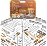 Гедоре Професионално Битове Вложки Тресчотки 202 ЧАСТИ 1/4" 3/8" 1/2" FORSTIME - Image 4