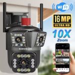 Камера 16MP SUNVISON  WiFi 4K външна с троен обектив 10x ZOOM - Image 2