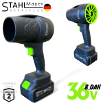 Акумулаторен Въздушен Турбо Пистолет Мощен 36V 8,0AH STAHLMATER - Image 2