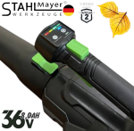 Акумулаторна Въздуходувка STAHLMAYER  36V 8.0AH Духалка за Листа 2 батерии и зарядно - Image 6