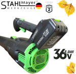 Акумулаторна Въздуходувка STAHLMAYER  36V 8.0AH Духалка за Листа 2 батерии и зарядно - Image 4