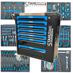 Шкаф Професионален с Инструменти 268 части 7 пълни чекмеджета STAHLMAYER - BLUE