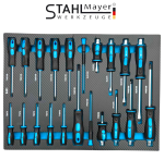 Шкаф Професионален с Инструменти 268 части 7 пълни чекмеджета STAHLMAYER - BLUE - Image 3