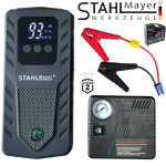 Стартер Автомобилен Бустер STAHLMAYER Jump Starter 20000mAh – Стартерен Бустер Мощен Надежден с Компресор