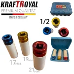 Гайковерт Акумулаторен Комбиниран с Ударни Вложки 3 БРОЯ Подарък KRAFTROYAL 850Nm 36V 8,0AH 2 батерии - Image 4