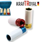 Гайковерт Акумулаторен Комбиниран с Ударни Вложки 3 БРОЯ Подарък KRAFTROYAL 850Nm 36V 8,0AH 2 батерии - Image 2