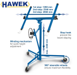 Повдигач за Гипсокартон HAWEK 140-350см до 68кг Подемник за Панели - Image 2